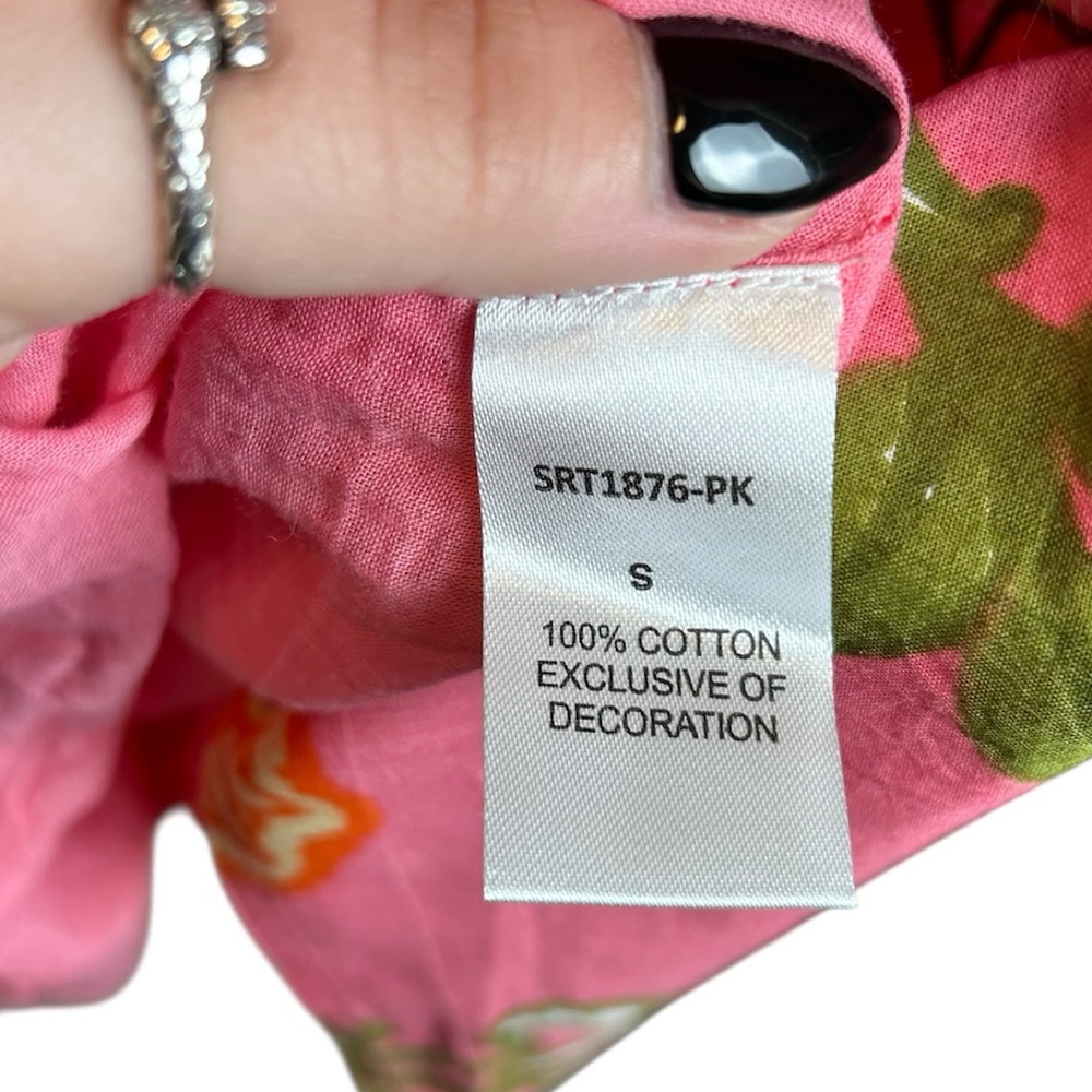 Boho Peasant Tiered Spring 2025 THML Ellen Flower Print Dress Size Small - Picture 5 of 5